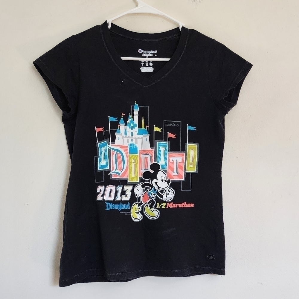 Champion × Disney 2013 Half Marathon " I Did It" Tshirt size Small
